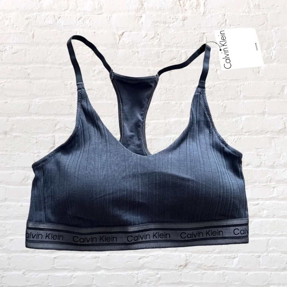 🆕 Calvin Klein signature ribbed lounge bralette